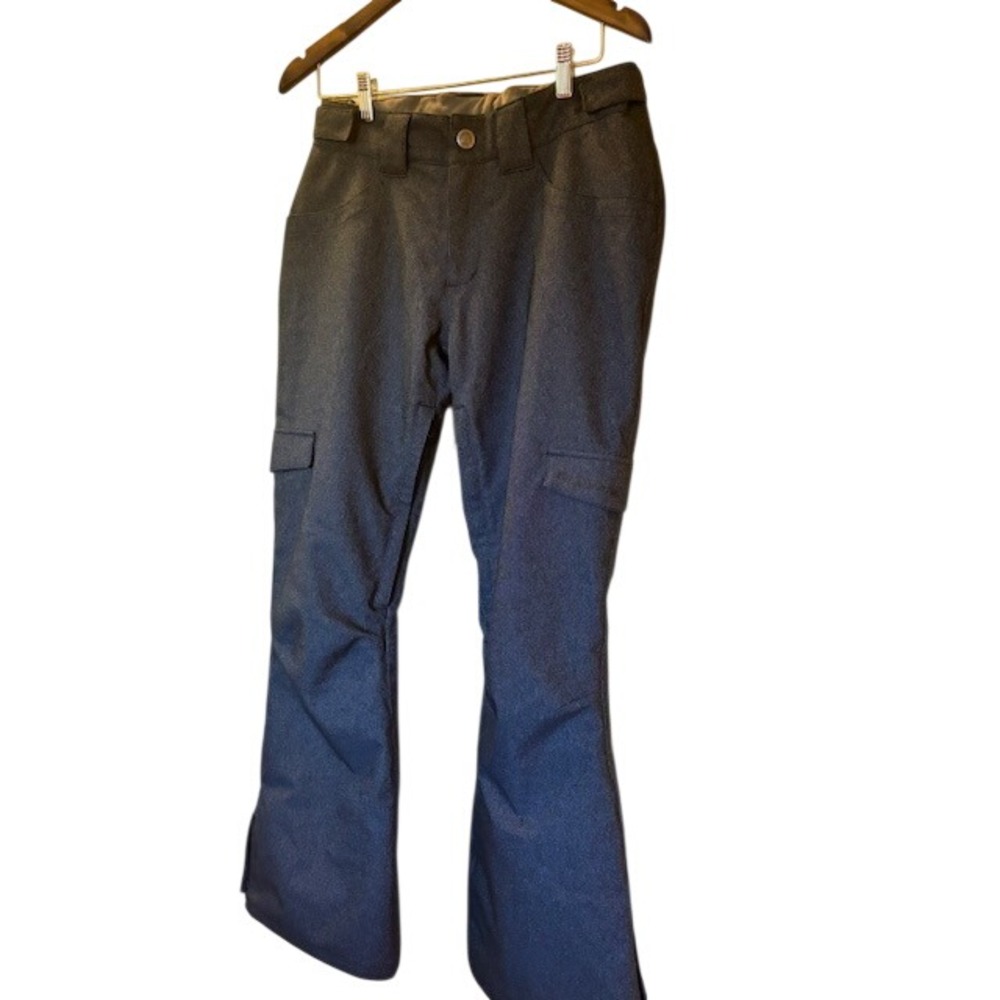 Boulder Gear Women's Snow Pants Gray Insulated Ski Snowboard Cargo Size 10
